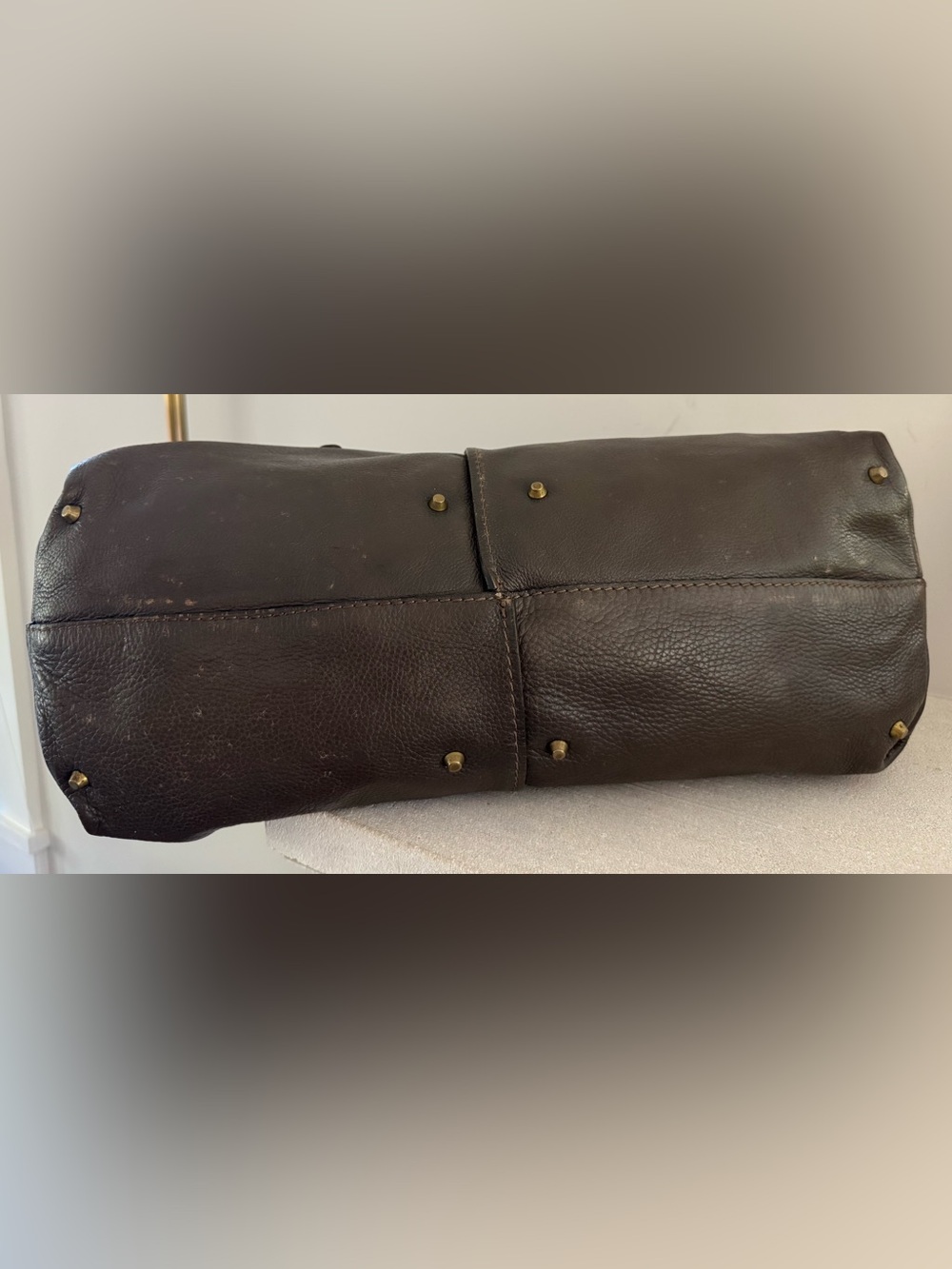 CHLOE Paddington Brown Leather Satchel Bag Vintage Large No Lock - Picture 6 of 11